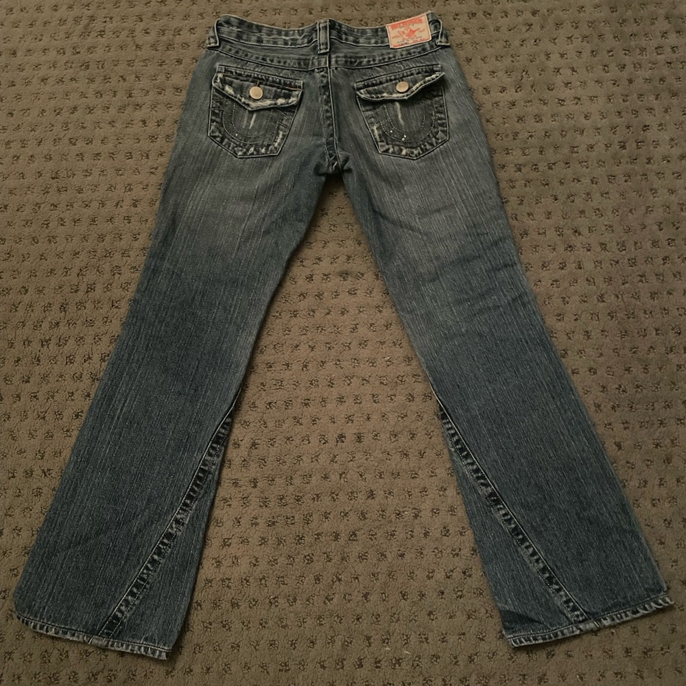 True Religion Low Waisted Flared Jeans